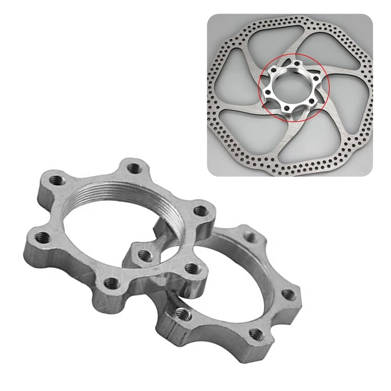 Bicycle Bike Freewheel Threaded Hubs Disk Disc Brake Rotor 6 Bolt