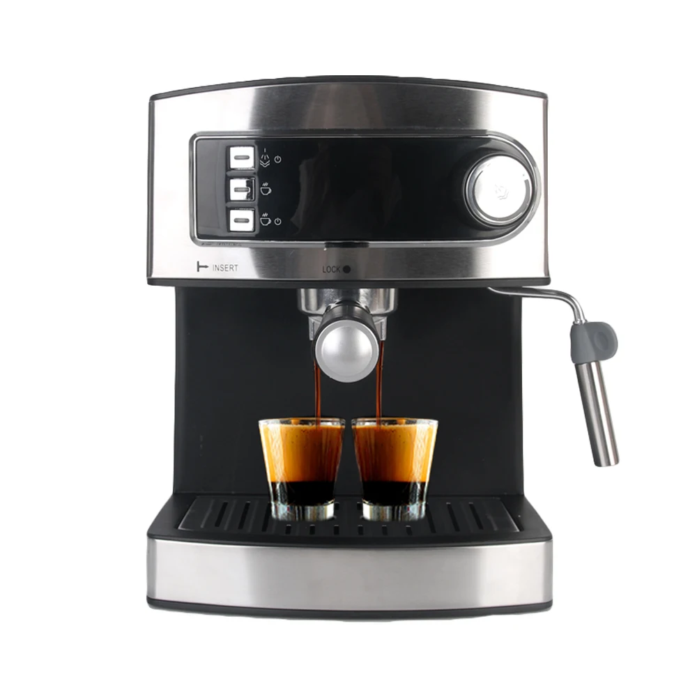

ITOP Electric Espresso Coffee Maker for Home Cafe Shop, 2 Cups milk foam Coffee Maker Machine , 20 Bars Automatic Coffee Machine