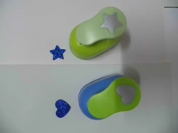 

2pcs(2.5cm) star and heart shape craft punch set Punch Craft Scrapbooking school Paper Puncher eva hole punch free shipping