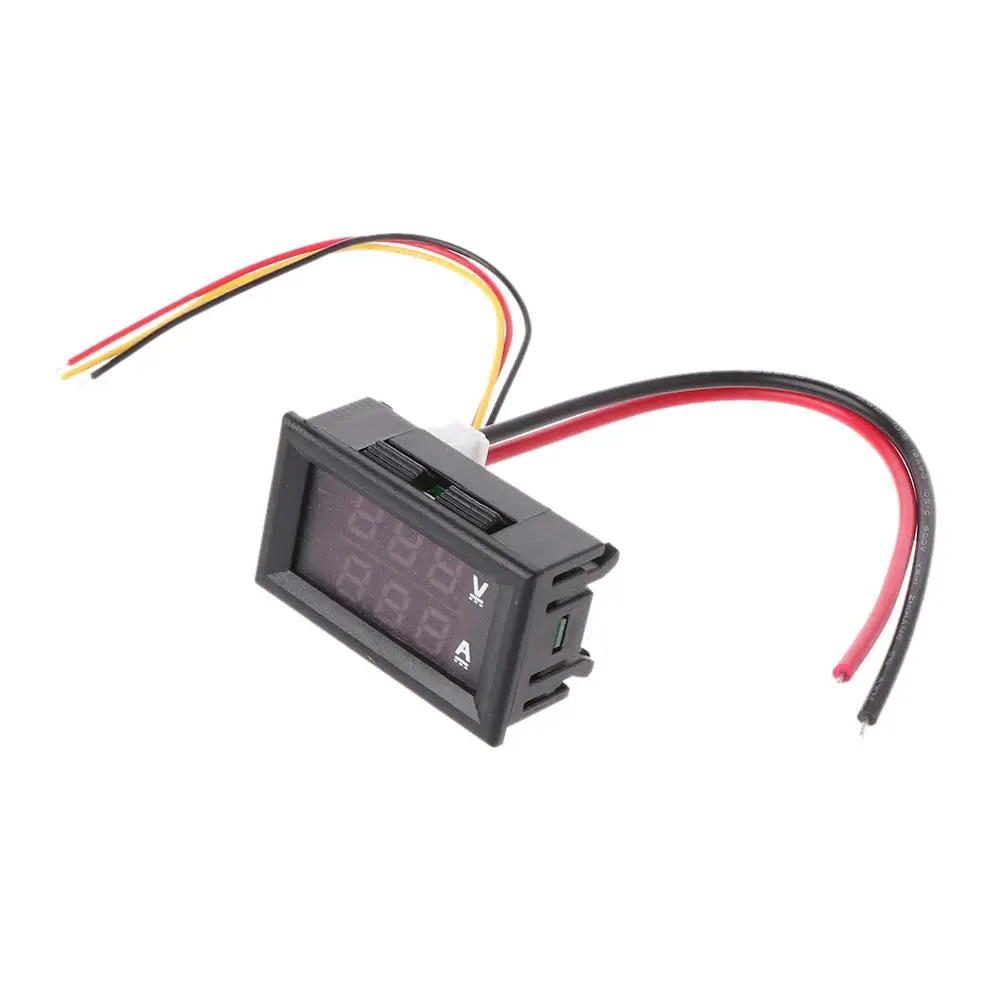 1 комплект новый 0 100 в/50A синий красный цифровой вольтметр Амперметр 2в1 DC Вольт