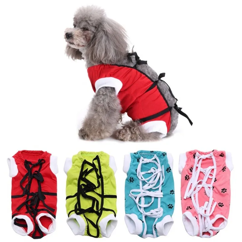 Dogs Jacket Surgical Costume For Abdominal Wounds Disease Protector
