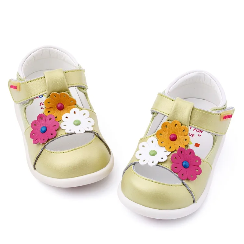 Осень цветочной вышивкой Мягкая обувь Prewalker прогулки Дети обувь весна для маленьких девочек принцесса обувь От 1 до 4 лет