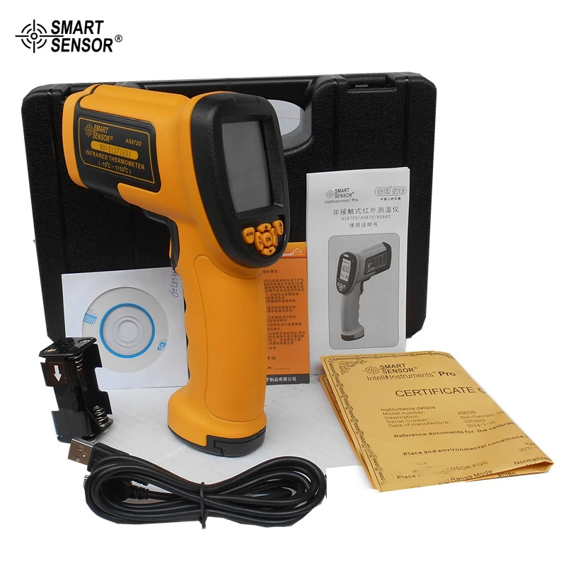 

High Precision Laser Infrared Industry Thermometer with Bigger Temperatuer Range Smart Sensor AS872D