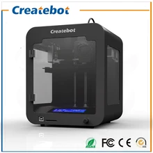 Createbot Build size 85*80*94mm LCD Small 3D Printer Metal Frame Structure super mini 3d printer kit with 200g PLA Filament