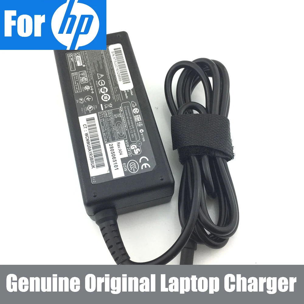 Подлинная 19,5 V 3.33A 65W AC адаптер питания зарядное устройство для hp Pavilion Sleekbook 14-b013cl 14-b013nr