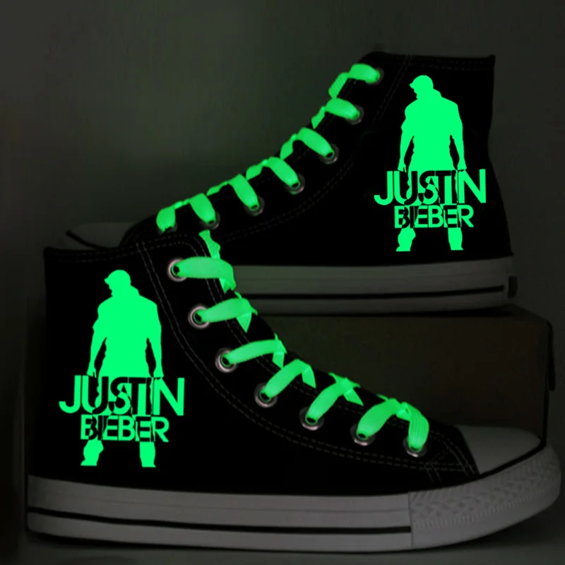 The Justin Bieber Fans Graffiti Shoes Luminous Women