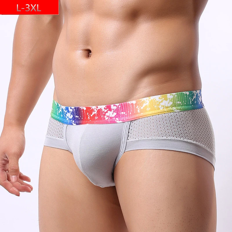 Men Boxer 2016 New Fashion Design Male Panties Mesh Breathable