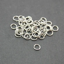 Aprox: 800 Pçs/lote Anel de Metal argolas 0.7X5mm Dia. Descobertas