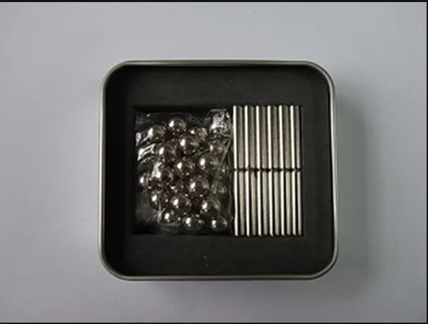 27 шт. Сталь шарики с 36 шт. магнитные палочки Неодимовый головоломка магический куб игрушки Мячи для геометрический модель здания наборы