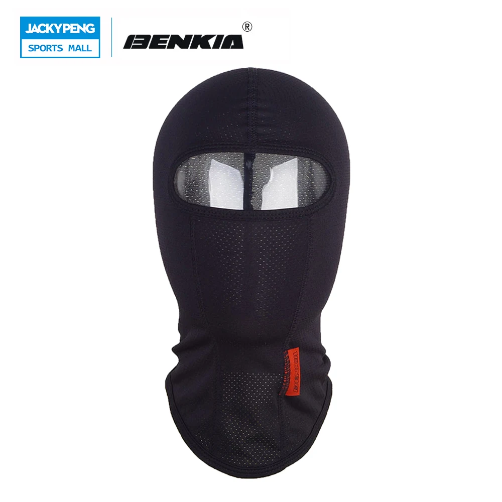 

BENKIA Breathable Motorcycle Face Mask Training Mask Cycling Masks Motorcycle Black Windproof Dustproof Face Mask Face Shield