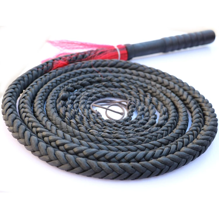 Handmade Braided Horse Whips Flogger For Horse Racing Equestrian Equipment Genuine Bull Leather Equestrian Horse Riding Whip Handmade Braided Horse Whips Flogger For Horse Racing Equestrian Equipment Genuine Bull Leather Equestrian Horse Riding Whip