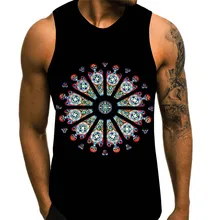 Модная мужская майка с 3D принтом, летняя майка, спортивная одежда для спортзала, мускулаторные майки без рукавов, Мужская одежда для фитнеса, модная одежда