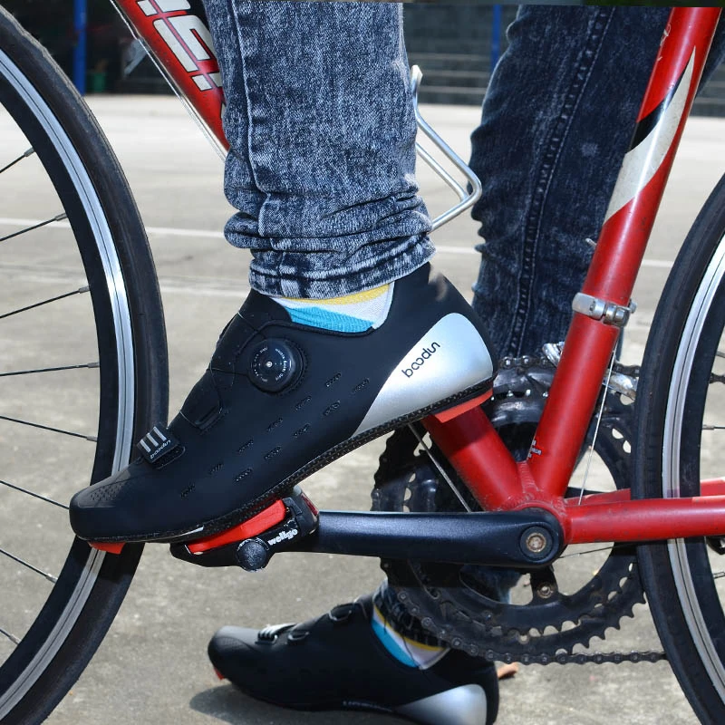 

BATFOX new cycling shoes EVA Medium Breathable adult shoe cycling mtb man Skidproof synthetic cycling shoes road cycling shoes