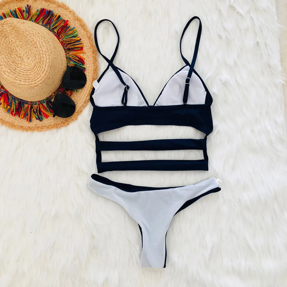 FREE SHPPING 2019 Sexy Beach Halter Bikini Two Piece JKP1436 - Allkpop Shop