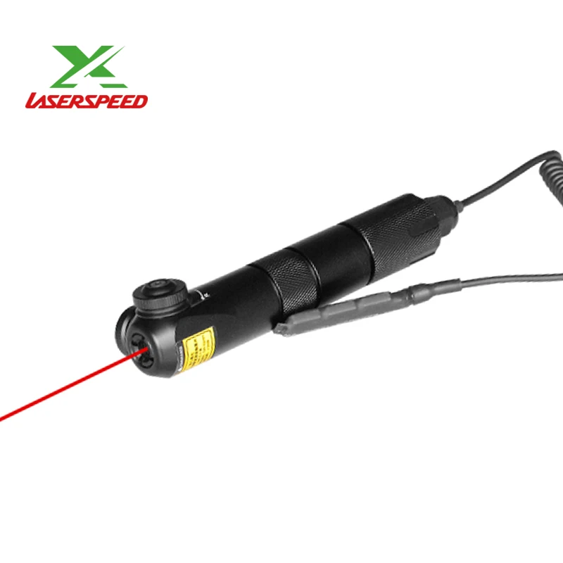 Прямая, военная винтовка IPX8, водонепроницаемая, дальнее оружие, зеленый лазерный прицел для охоты с переключателем давления - Цвет: Red laser