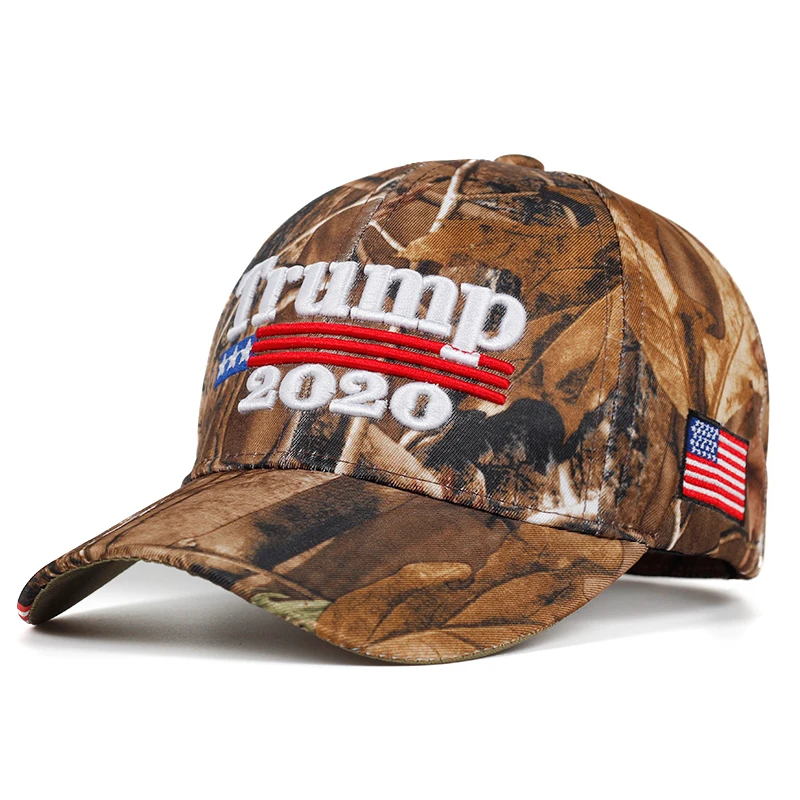 

new TRUMP 2020 embroidery baseball caps Fashion camouflage Leisure hat Truck driver cap Outdoor sunshade hats
