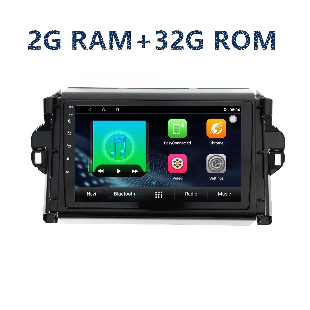 

2din 2.5D touch screen car radio Android GPS navigation Multimedia Player for toyota Fortuner 2016 with FM BT radio map WIFI