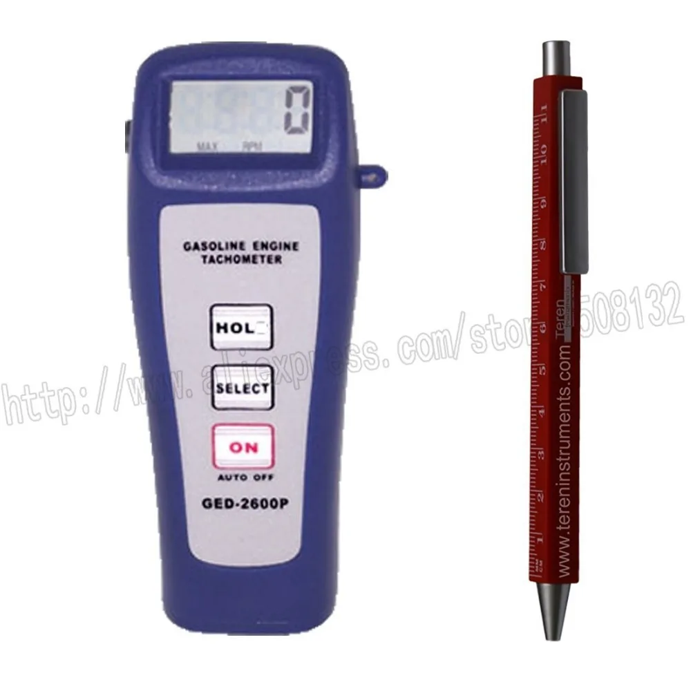 LANDTEK GED2600P Engine Laser Tachometer Motor Machine Automobile Rotate Speed Tester Digital