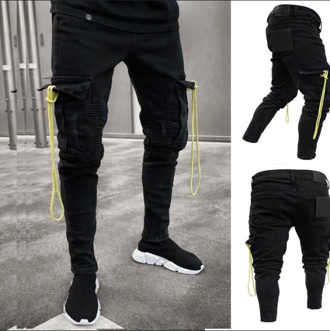 black trendy jeans