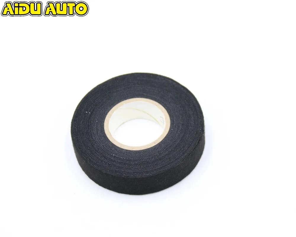 

Car Refitted Wiring Harness Adhesive Cloth Fabric Tape 19mm*15m 10PCS/lot For VW