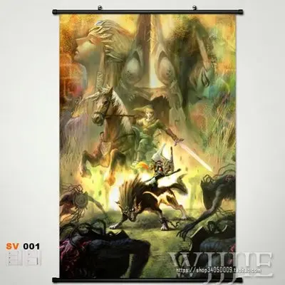 

Anime Home Decore wall scroll Japanese Link The Legend of Zelda
