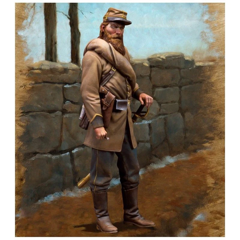 

Unpainted Kit 1/24 75mm US Army Miserables soldier 75mm stand Resin Figure miniature garage kit