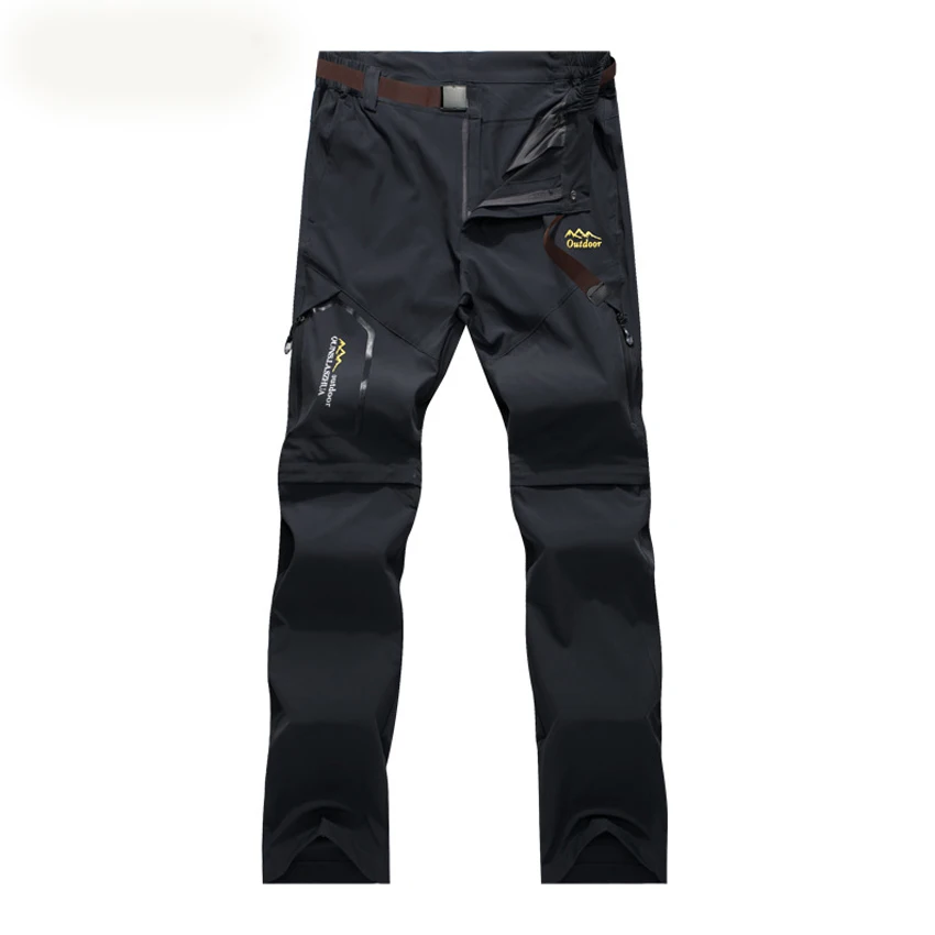 Ветер вкус 6XL женские летние съемные шорты для отдыха на открытом воздухе походные брюки для походов и рыбалки эластичные спортивные брюки женские KB112 - Цвет: Women Dark Gray