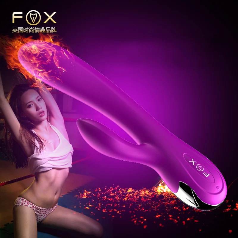 FOX 7 Speed 7 Mode Super Strong Dual Vibration Intelligent Heating G Spot Clitoris Stimulator Dildo Vibrators Sex Toys For Women FOX 7 Speed 7 Mode Super Strong Dual Vibration Intelligent Heating G Spot Clitoris Stimulator Dildo Vibrators Sex Toys For Women