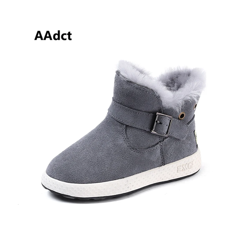 

AAdct Cotton warm snow boots for boys New fashion children short boots 2018 Winter non-slip kids boots