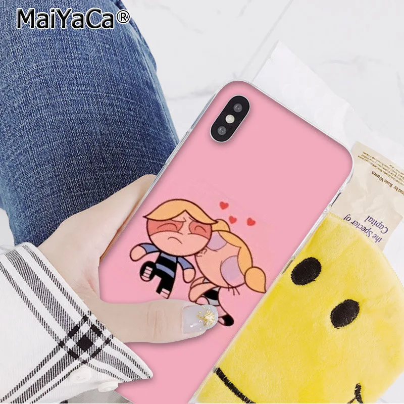 MaiYaCa прекрасный PowerPuff девушки рукоделие принт рисунок телефон чехол для iphone 11 pro 8 7 66S Plus 5s SE XR X XS максимальный чехол - Цвет: A3