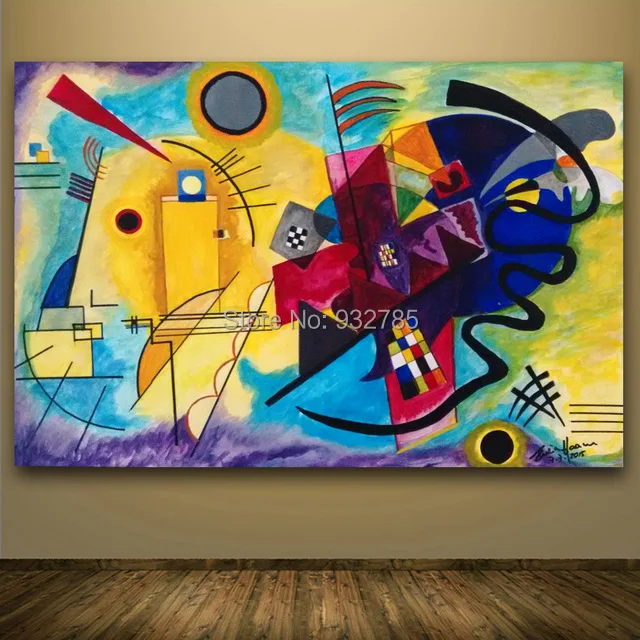 Картина маслом Wassily Kandinsky Классический настенный постер и наклейка уставва