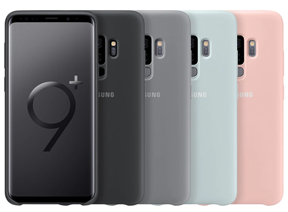 5Samsung S9 S 9 Plus Case Silicone 100% Original Back Cover 360 Luxury Sport Cut Camera Protective Surface Waterproof G9650