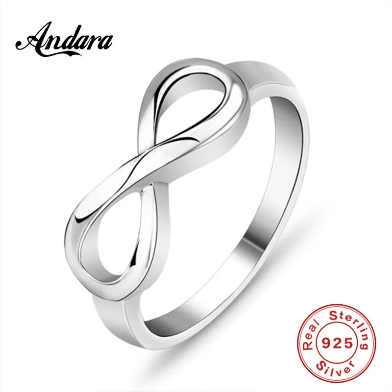 Фирменные ювелирные изделия 100% искусственное серебряное кольцо Простой Крест