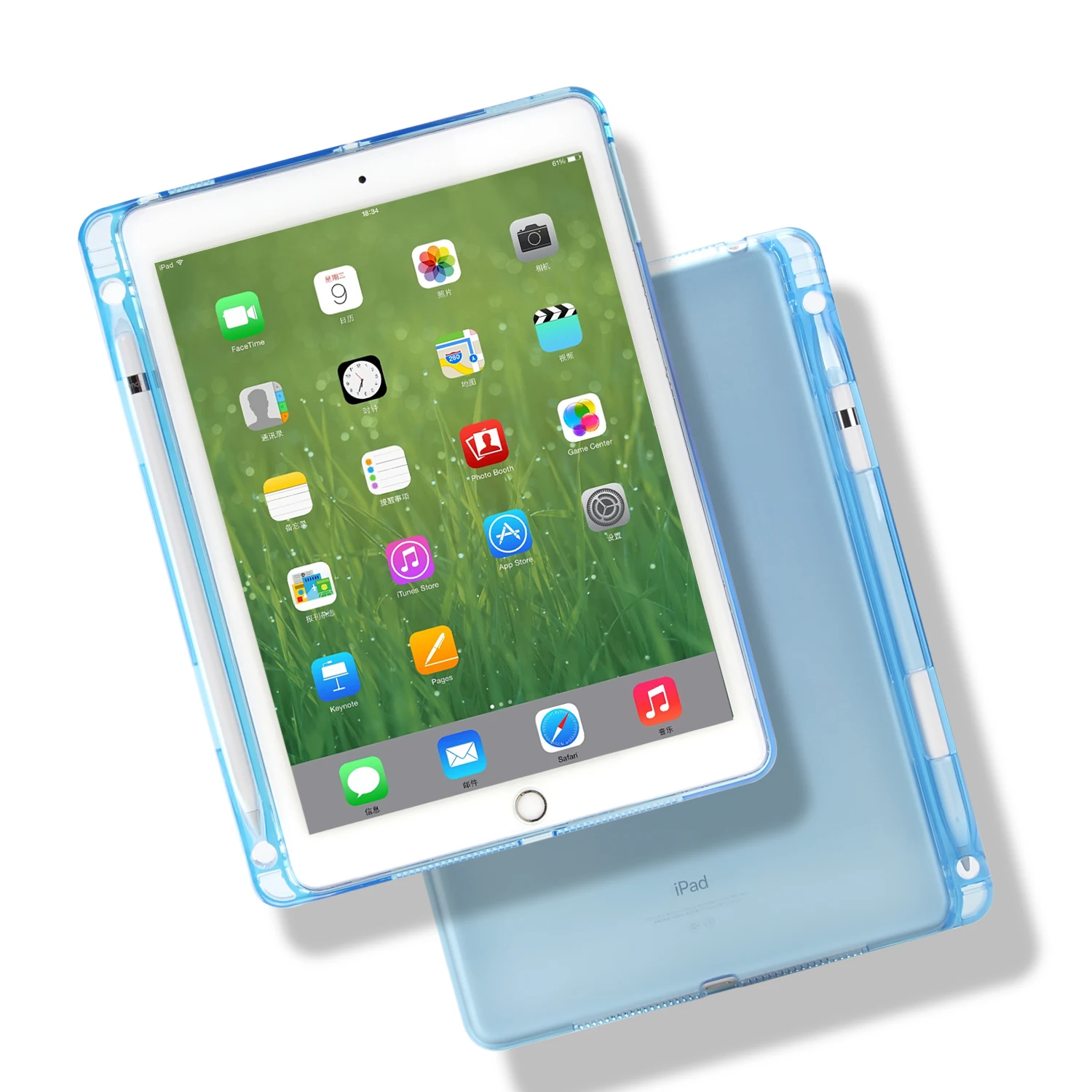 Чехол для iPad Air 1 2 9 7 дюймов мягкий резиновый чехол из ТПУ 2017/2018 выпуска