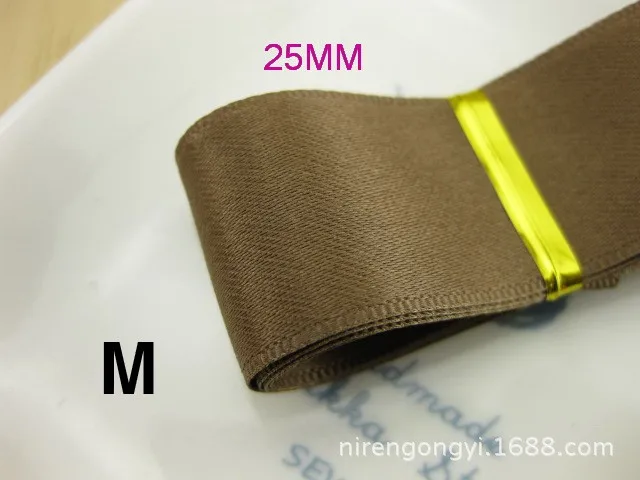 New 25mm Matte Riband Double Face satin ribbons DIY hair accessories bowknot materials Polyester Ribbons 5Mlot_25