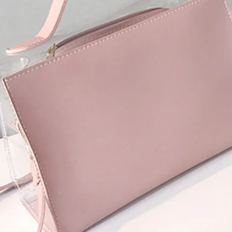 Hot Women Fashon Letter Transparent Handbag INS Popular Female Mini Shoulder Bags Travel Lady Exquisite Design Crossbody SS3480 (4)