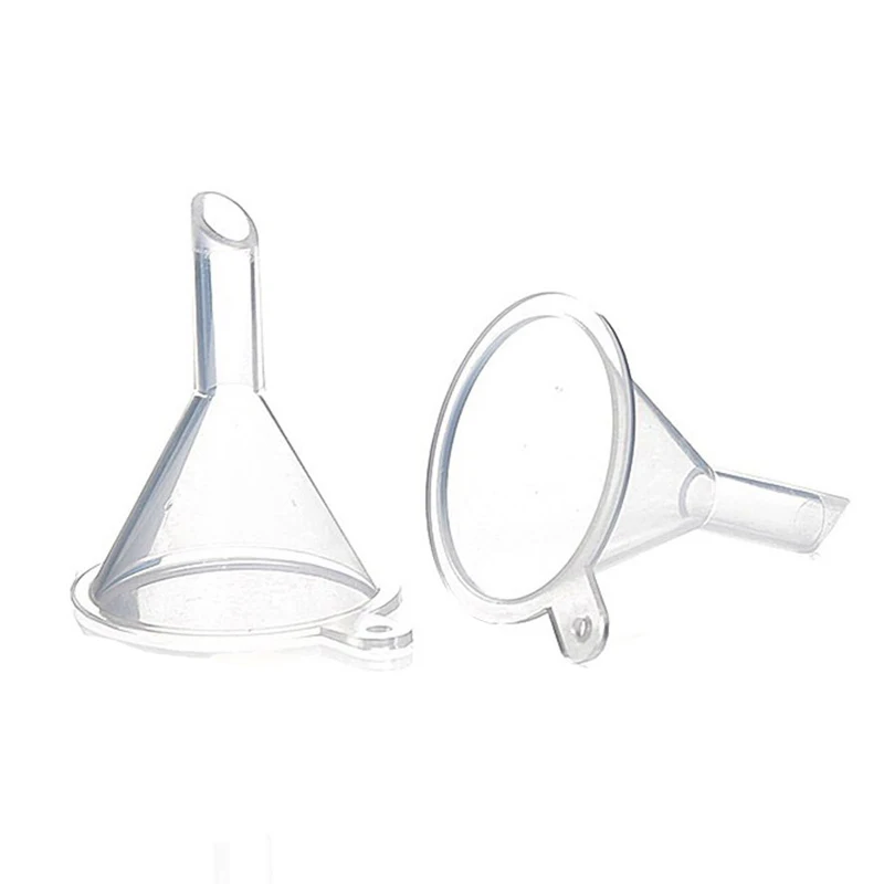 10Pcs Mini Funnel Filling Empty Bottle Packing Tool For Travel Plastic Mini Small Funnels For Perfume Liquid Essential 2