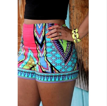 shorts de cotton cintura alta