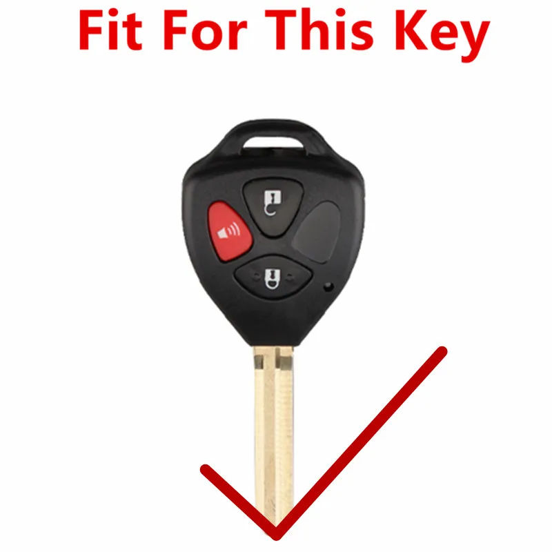 XIEAILI Genuine Leather Remote Control 3Button Remote Key Case Cover For Toyota Wish/Camry/Matrix/RAV4 S288