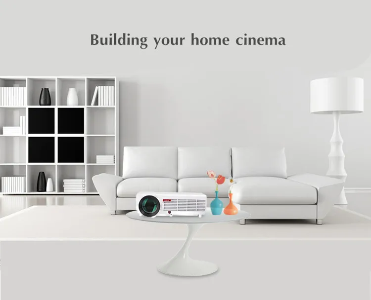 New Full HD LED 3D Home Cinema Projector With LED Lamp 5500Lumen Native 1280*800 Resolution digital lcd proyecotor yaber projector