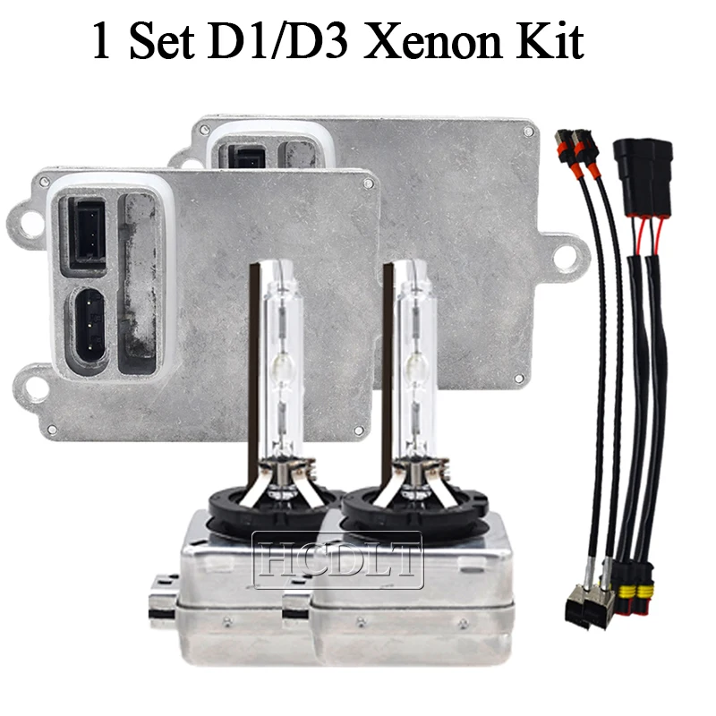 HCDLT 35 Вт HID D1S D3S ксеноновая лампа 55 6000K 4300K 5000K 8000K комплект автомобильных ламп для