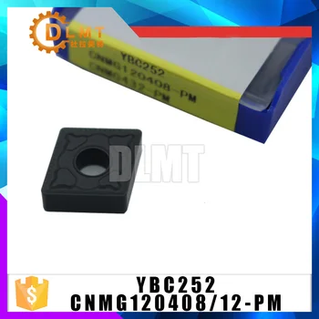

10PCS CNMG120408 CNMG120412 PM YBC252 External Turning Tools Carbide inserts Cutting Lathe CNC tools Lathe cutter