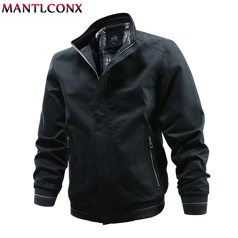 

MANTLCONX Large size 8XL 7XL 6XL Autumn Men Jackets Solid Fashion Brand Coats Male Casual Jacket Men Outerwear Coats Man Jacket