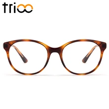 TRIOO модная черепаховая Цвет Для женщин очки кадр компьютер прозрачные линзы очки прозрачные выпускник рецепт Eewear кадров