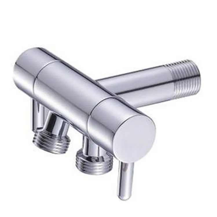Double outlet Brass Filling Valves chrome brass concealed shower