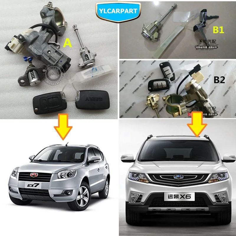 

For Geely Emgrand X7,EmgrarandX7,EX7,SUV,Car door lock cylinder kit