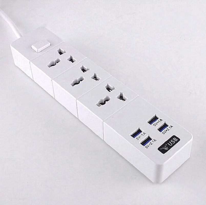 Smart 4 USB Зарядное устройство адаптер расширения Мощность полосы 5V 6.2A 3