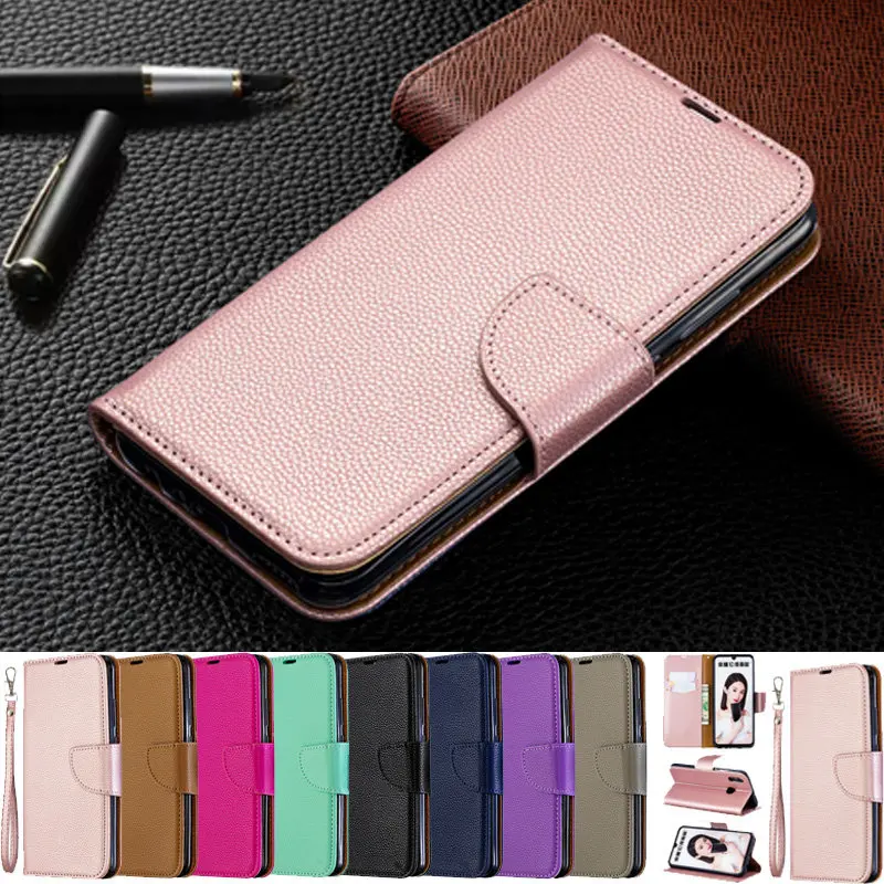 

For Huawei P Smart 2019 Case Luxury Flip PU Leather Phone Wallet Cover For Huawei PSmart 2019 Case Card Slot Stand Magnetic Case