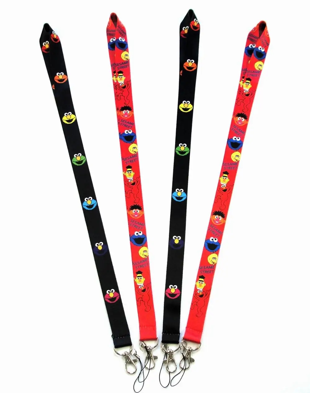

1 PCS Sesame Street key lanyards id badge holder keychain straps for mobile phone Free Shipping