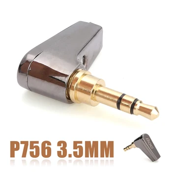 

Mayitr P756 3.5mm Gold Plated 90 Degree Stereo Audio Jack Headphone Connector Plug Metal Shell Tight Connections